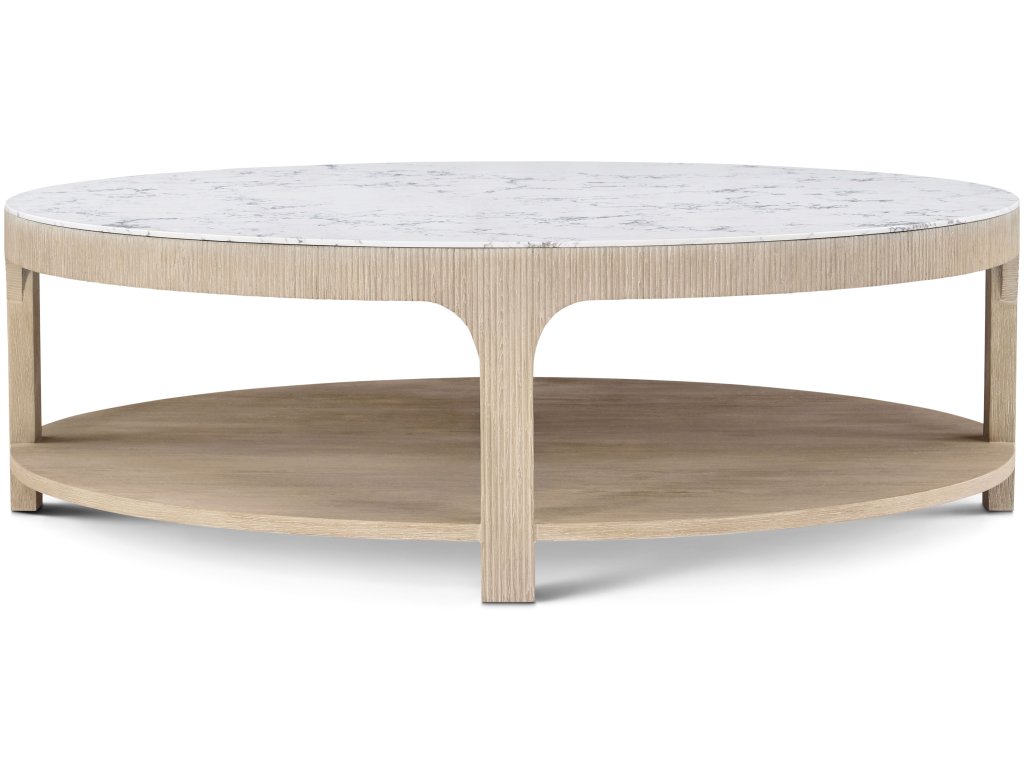 Horizon Round Quartz Cocktail Table - image 1