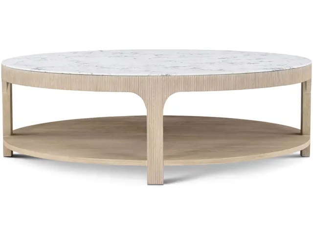 Horizon Round Quartz Cocktail Table - Alternative View