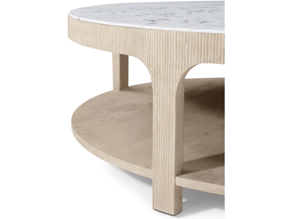 Horizon Round Quartz Cocktail Table - image 2