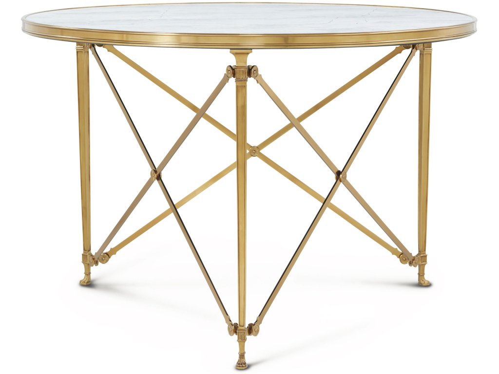 Spencer London Round Brass Center Table Ii - image 1