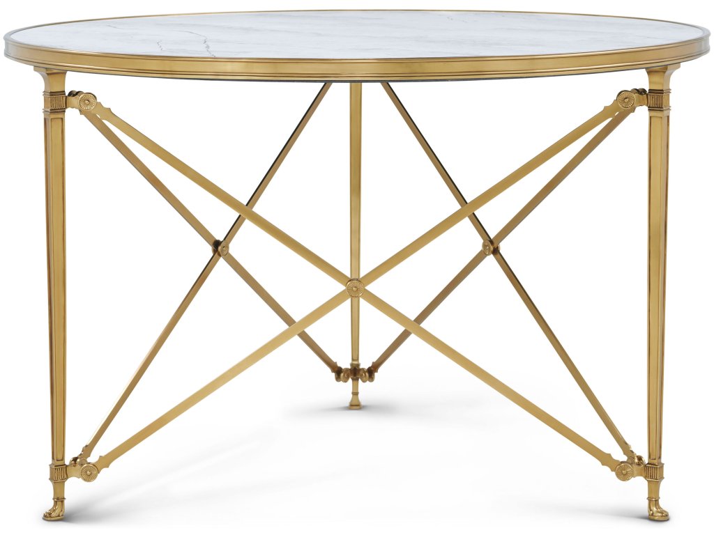 Spencer London Round Brass Center Table Ii - image 2