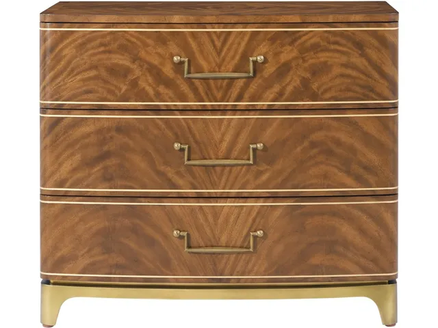Spencer London Burl Nightstand