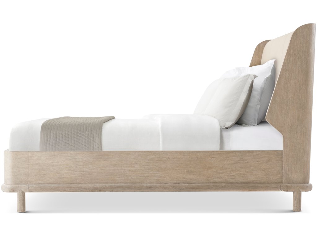 Repose Wooden With Upholstered Headboard Us King Bed - image 1