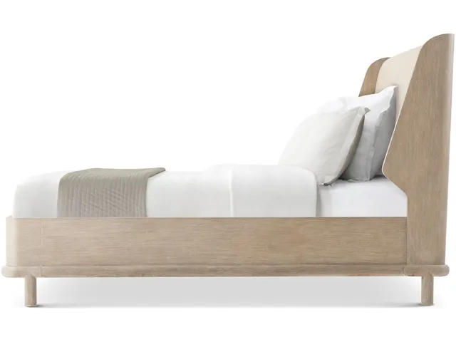 Repose Wooden With Upholstered Headboard Us King Bed - Alternative View