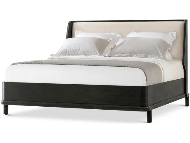 Repose Wooden With Upholstered Headboard Us King Bed