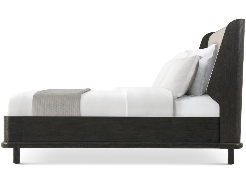 Repose Wooden With Upholstered Headboard Us King Bed - image 1