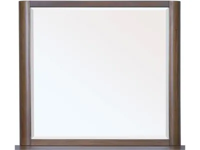 Totes Beveled Glass Wall or Dresser Mirror in English Walnut