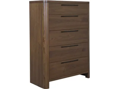 Totes Five Drawer Chest in English Walnut