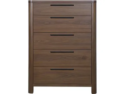 Totes Five Drawer Chest in English Walnut
