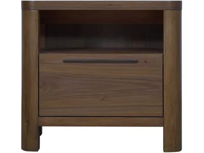 Totes One Drawer Nightstand in English Walnut