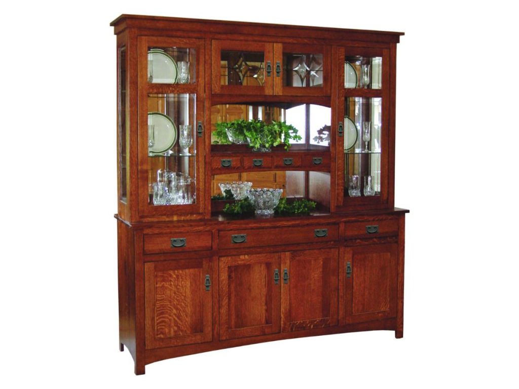 Cape Cod Mission 4 Door Hutch Hutch Cabinet, primary thumbnail