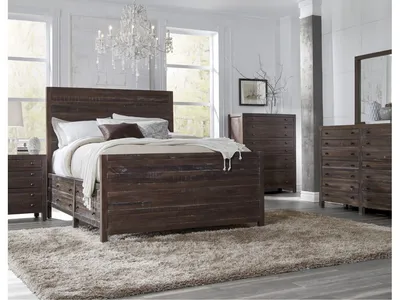 Townsend Five Drawer Solid Wood Chest in Java - Alternative View