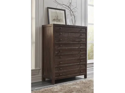 Townsend Five Drawer Solid Wood Chest in Java