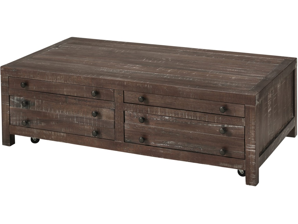 Townsend Solid Wood Castered Coffee Table in Java - image 3