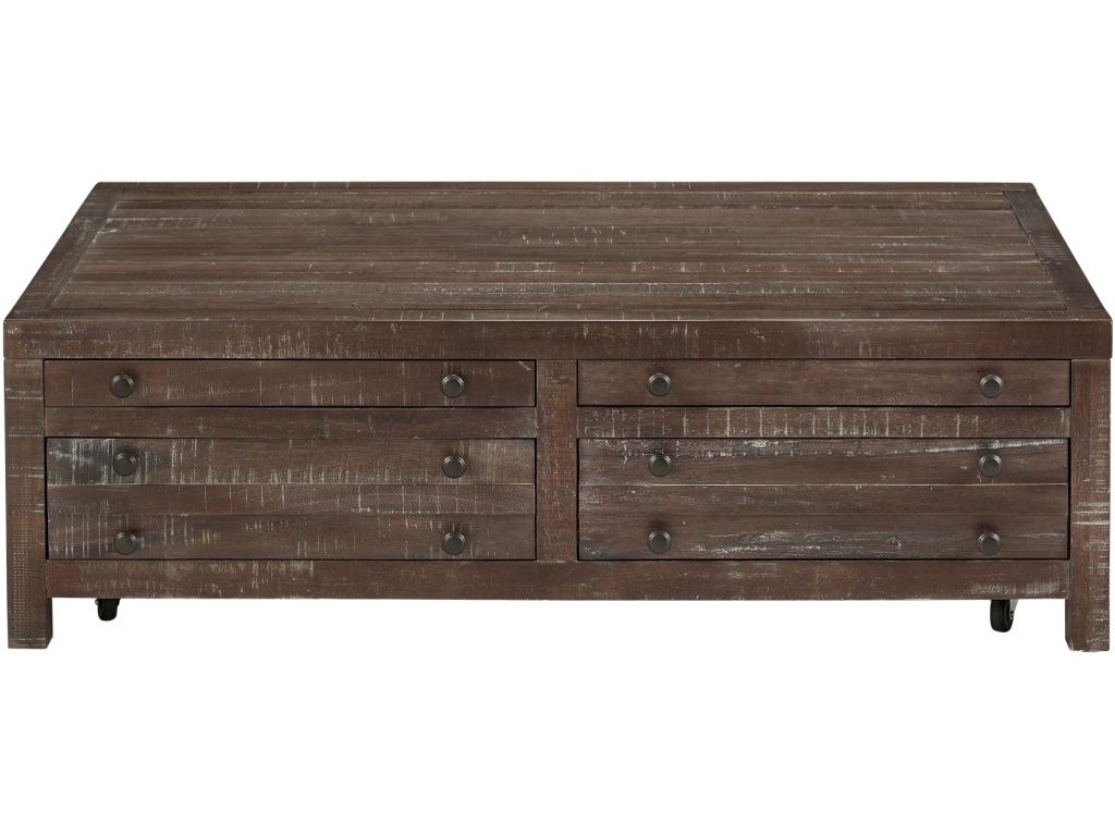 Townsend Solid Wood Castered Coffee Table in Java - image 4