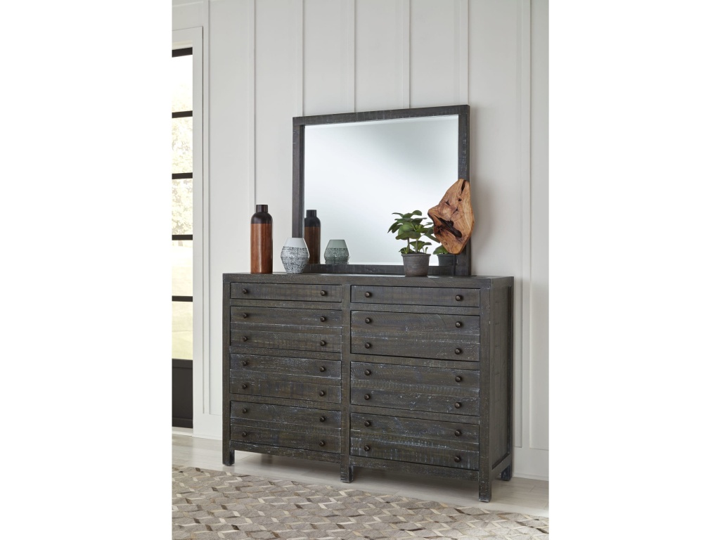 Townsend Solid Wood Eight Drawer Dresser in Gunmetal (2024) - main image