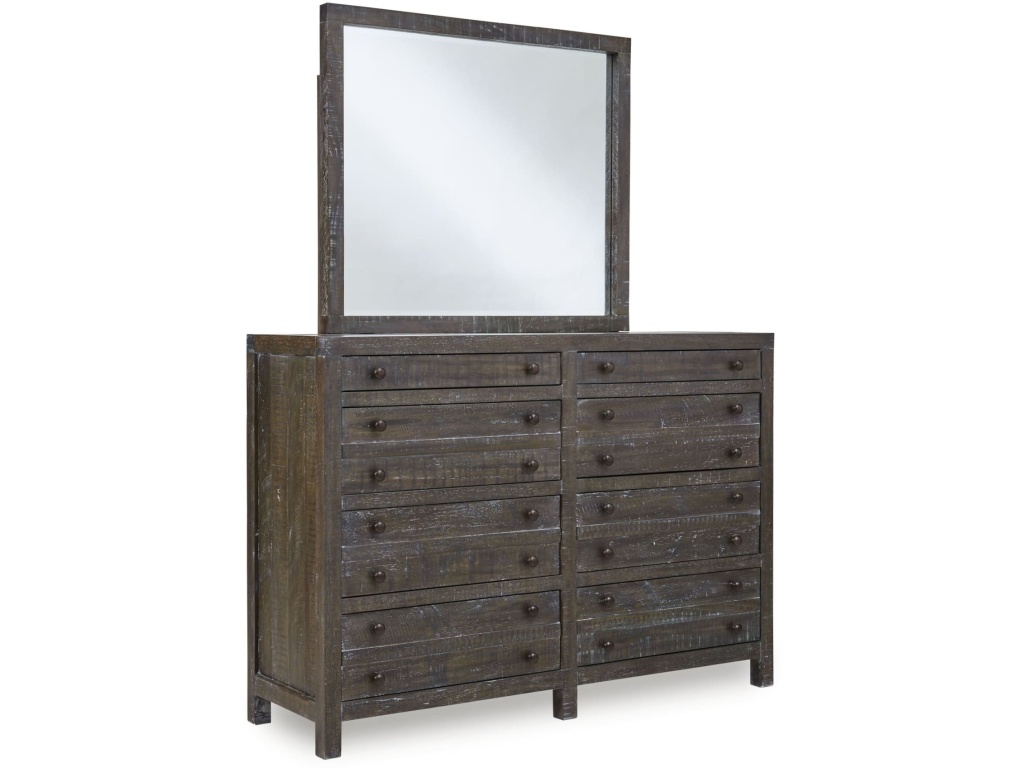 Townsend Solid Wood Eight Drawer Dresser in Gunmetal (2024) - image 2