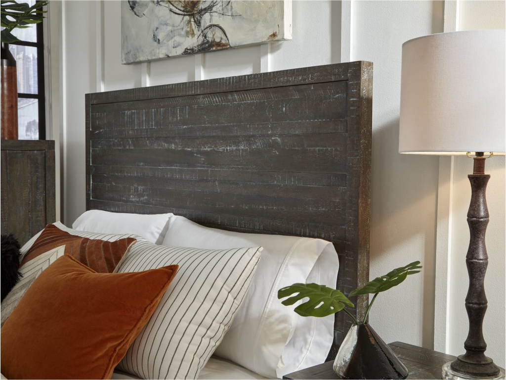 Townsend Solid Wood Low-Profile Bed in Gunmetal - image 2
