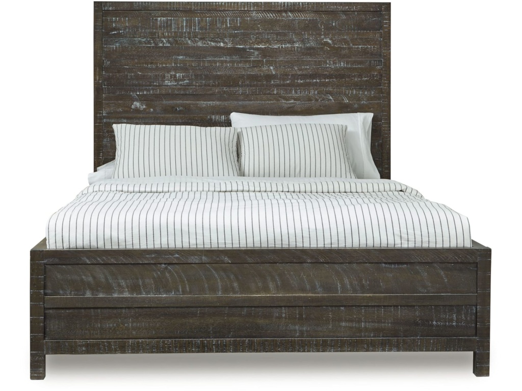 Townsend Solid Wood Low-Profile Bed in Gunmetal - image 4