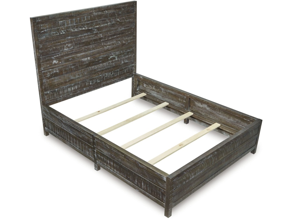 Townsend Solid Wood Low-Profile Bed in Gunmetal - image 5