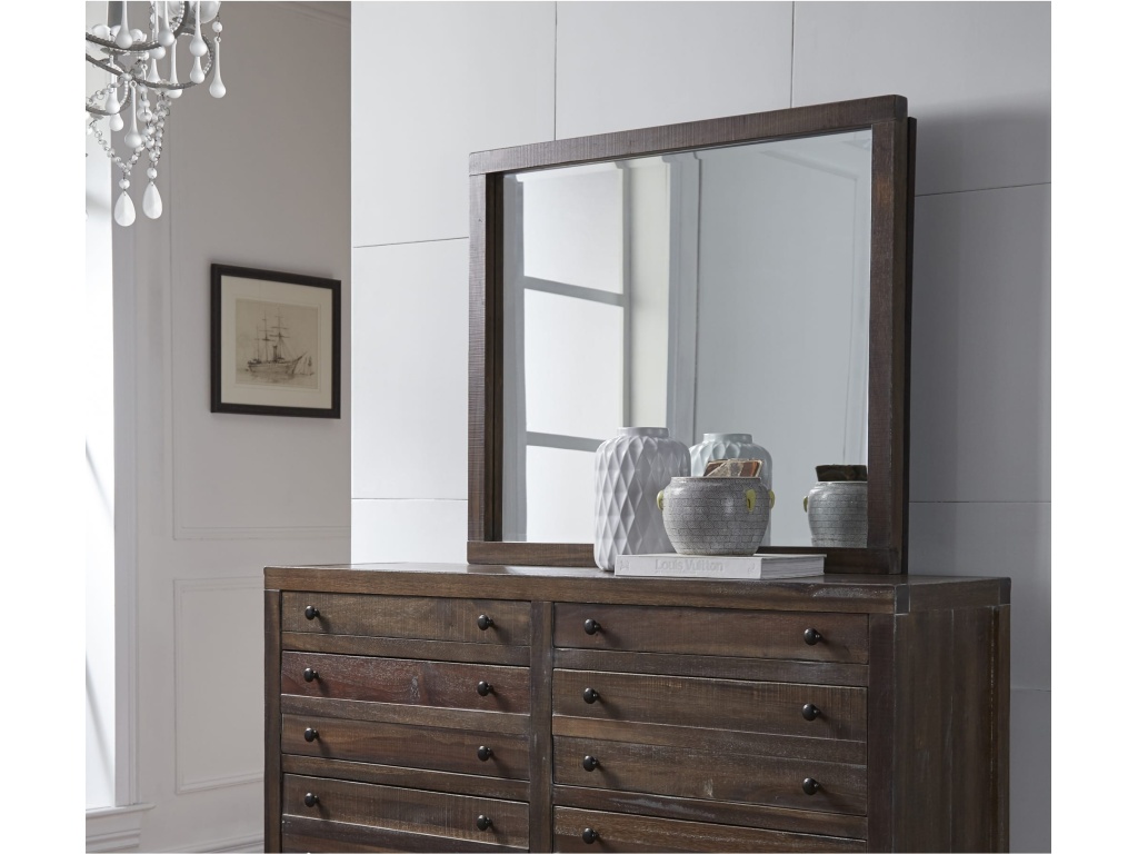 Townsend Solid Wood Mirror in Java - main image