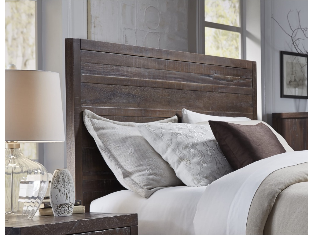 Townsend Solid Wood Panel Bed in Java - image 1