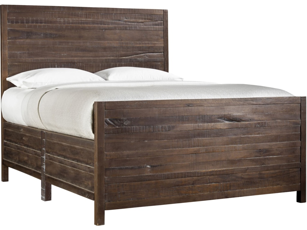 Townsend Solid Wood Panel Bed in Java - image 3