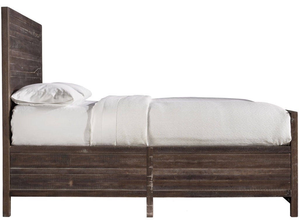 Townsend Solid Wood Panel Bed in Java - image 4
