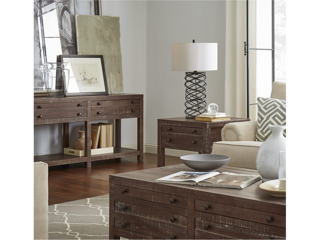 Townsend Solid Wood Side Table in Java - image 1