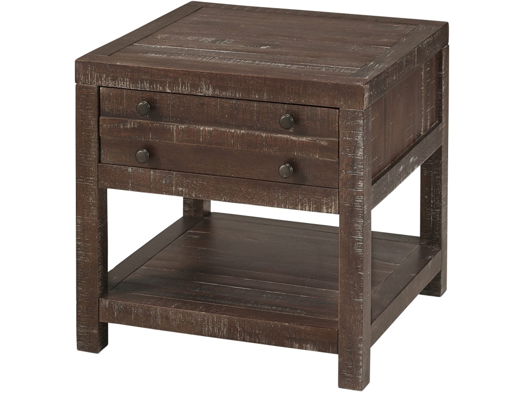 Townsend Solid Wood Side Table in Java - image 3
