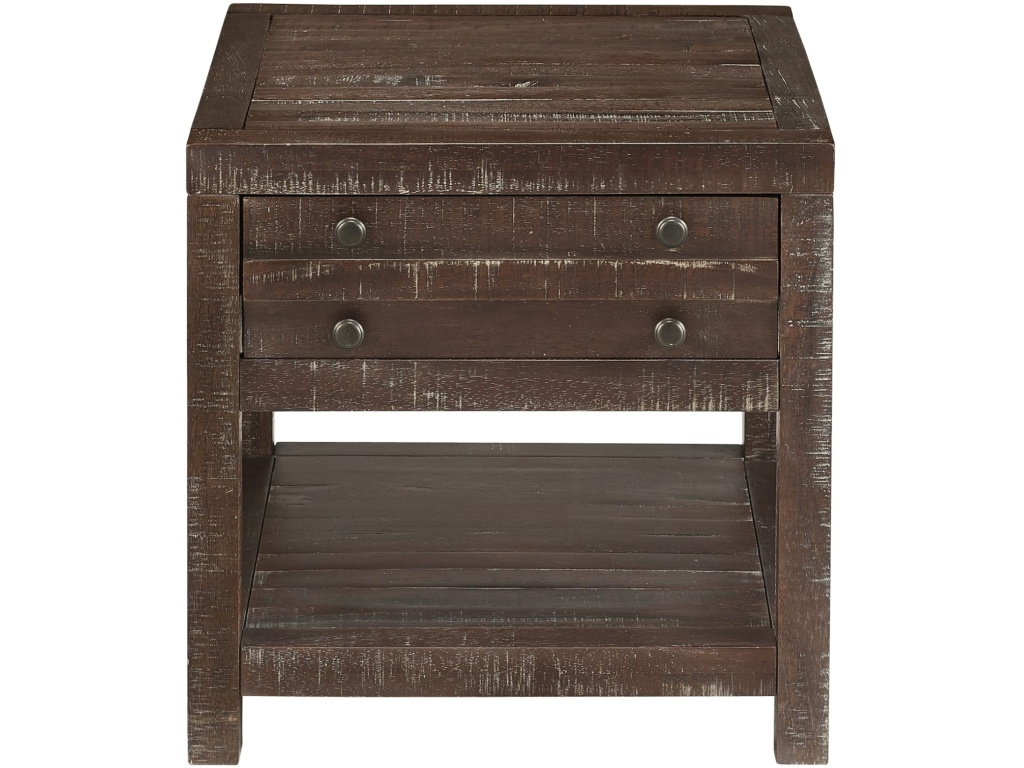 Townsend Solid Wood Side Table in Java - image 4