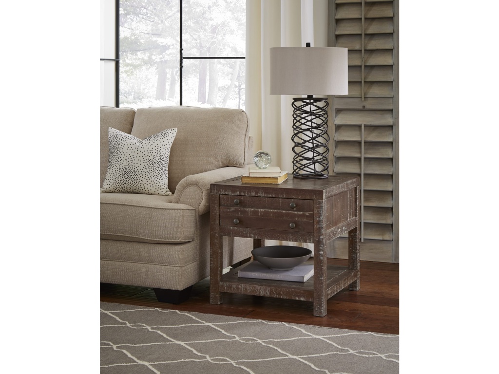 Townsend Solid Wood Side Table in Java - main image
