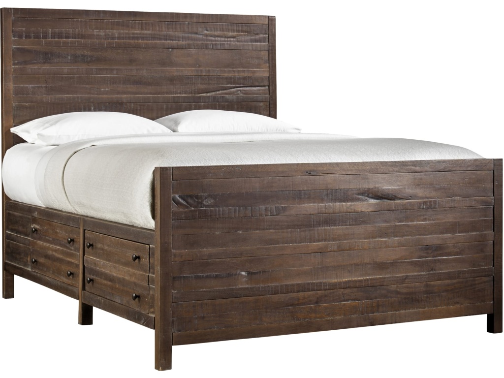 Townsend Solid Wood Storage Bed in Java - image 4