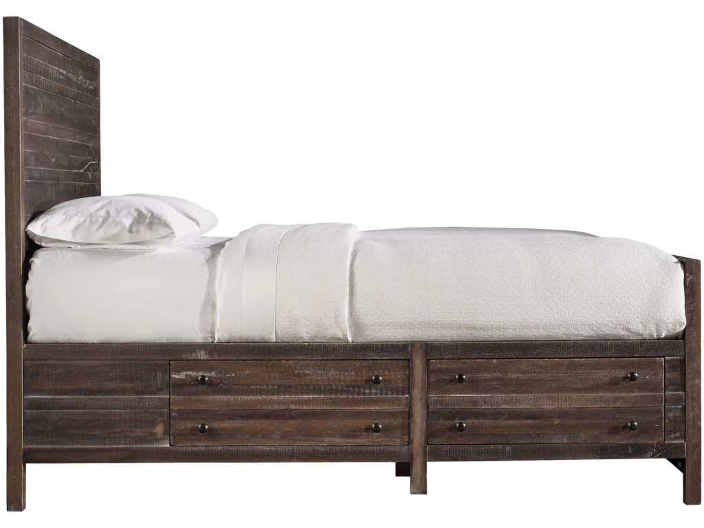 Townsend Solid Wood Storage Bed in Java - image 5