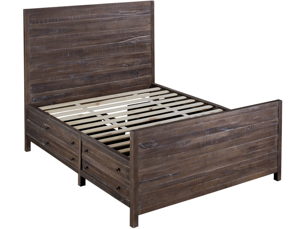 Townsend Solid Wood Storage Bed in Java - image 6