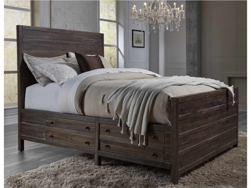 Townsend Solid Wood Storage Bed in Java - image 7