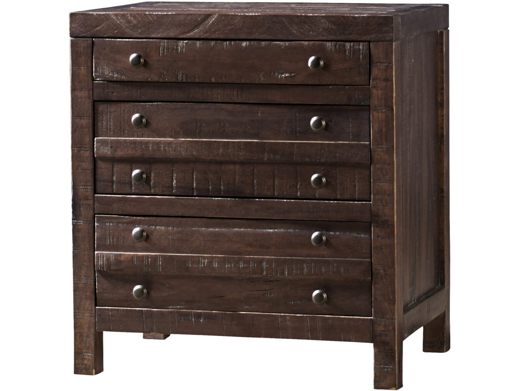 Townsend Three Drawer Solid Wood Nightstand in Java - image 3