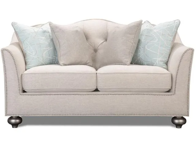Silver Loveseat