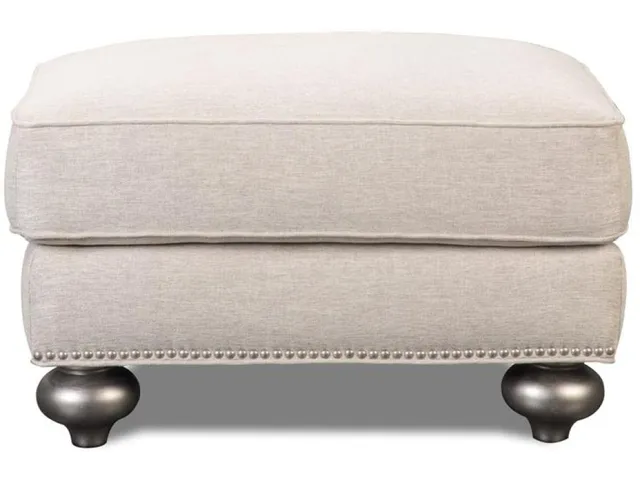 Silver Ottoman