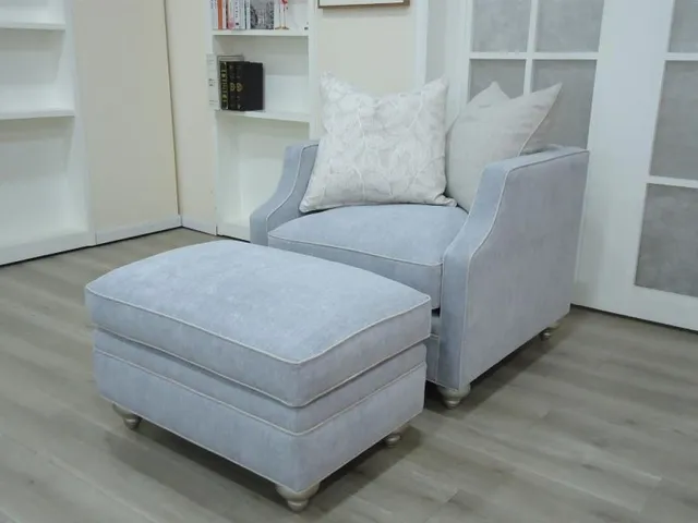 Silver Ottoman