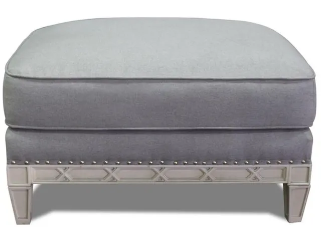 Pewter Ottoman