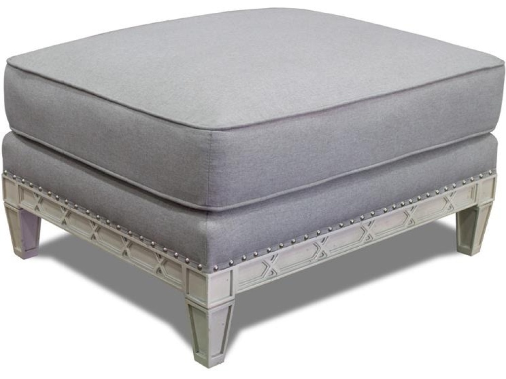 Pewter Ottoman - image 1