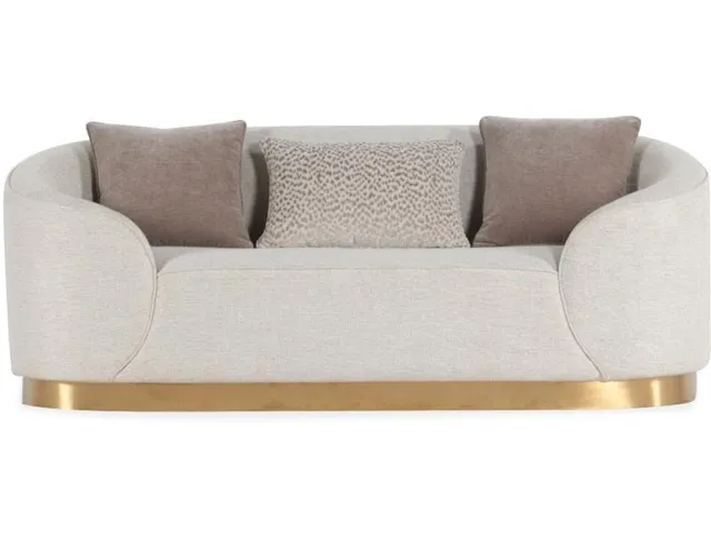 Beige Loveseat