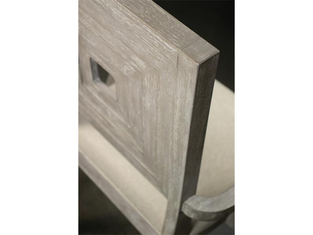 Upholstered Wood Back Arm Chair - image 4