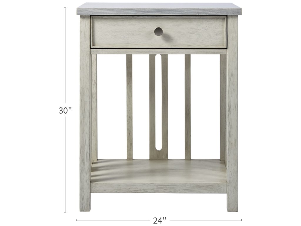 Bedside Table With Stone Top - image 5