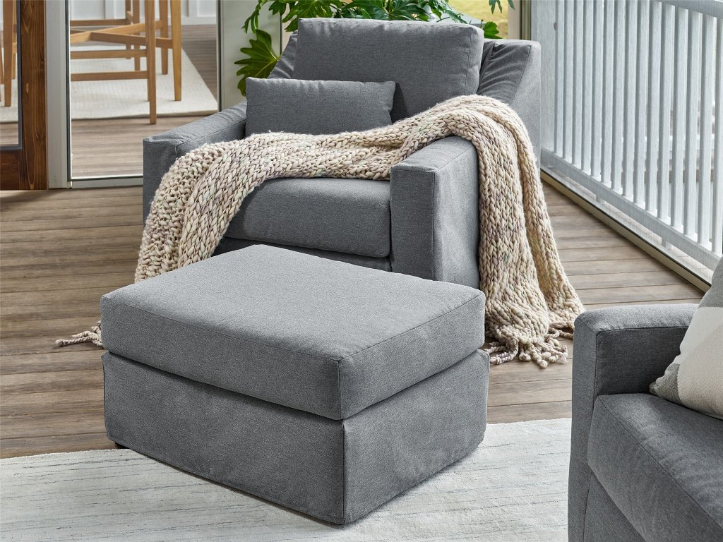 Brooke Outdoor Ottoman - Special Order - main image