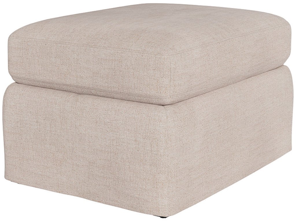 Hudson Slipcover Ottoman - image 1