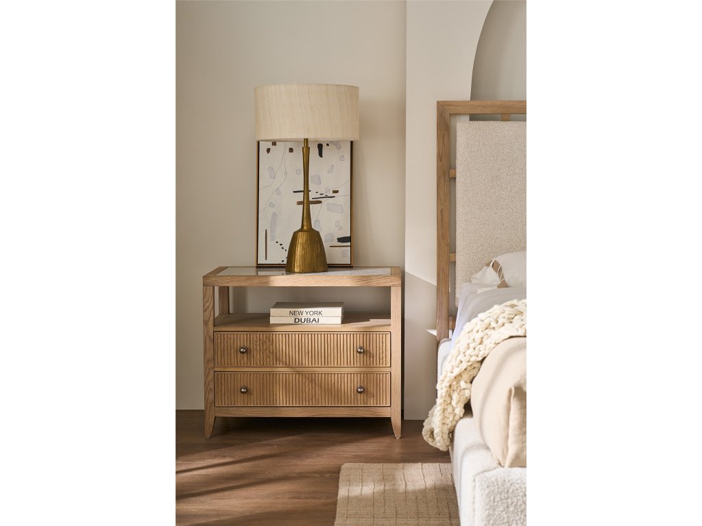 Carmen Two Drawer Nightstand - main image