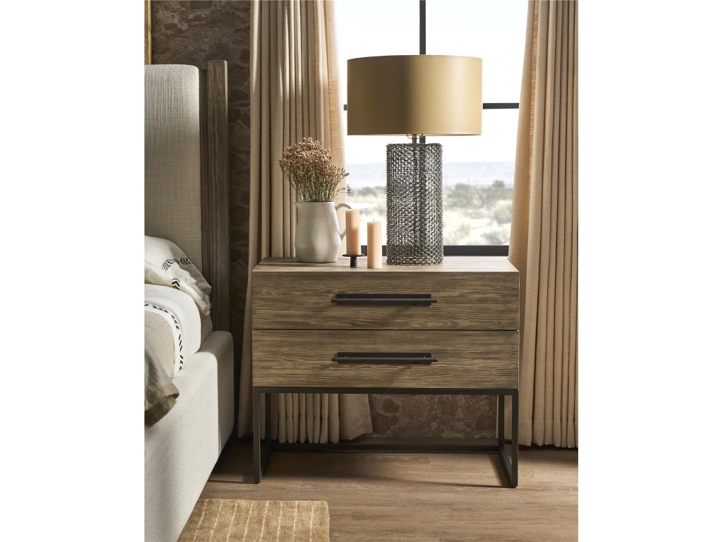 Boulder Metal Base Nightstand - main image