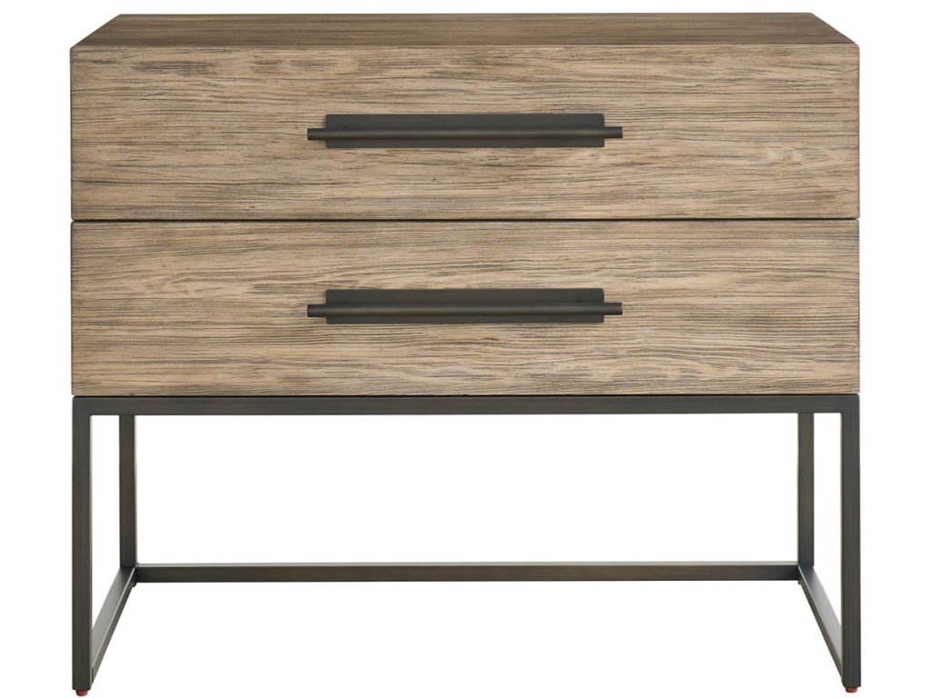 Boulder Metal Base Nightstand - image 2